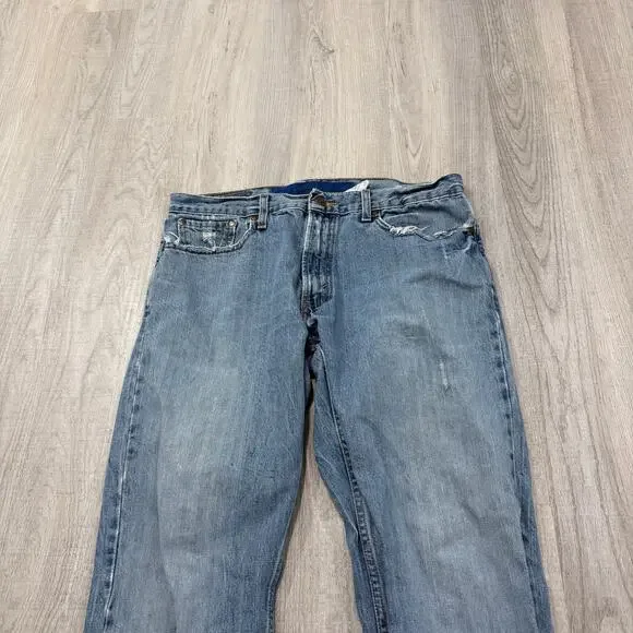 Vintage Levis 527 Low Boot Cut Jeans Men's 34x30 Blue Faded Cowboy Western y2k - Picture 3 of 16